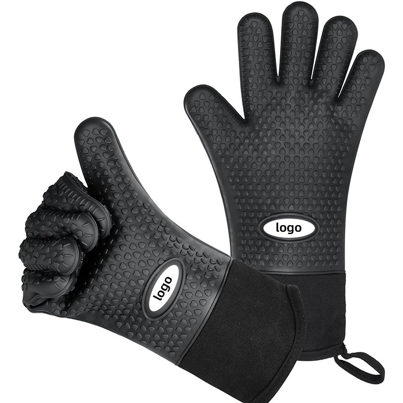 Non-slip silicone gloves
