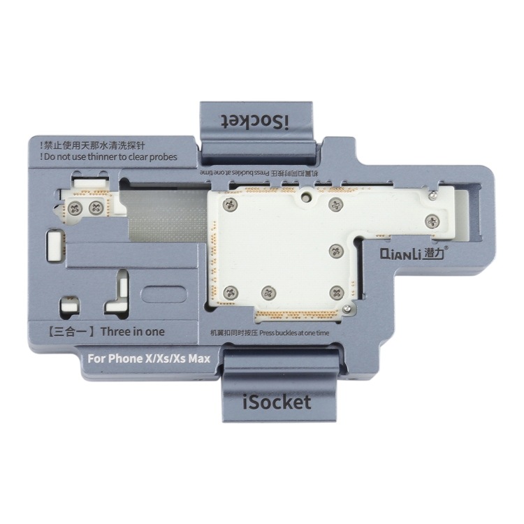 Qianli iSocket 3 en 1 placa base de prueba de capas para iPhone X / XS /