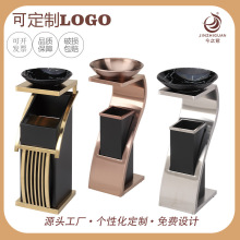 不锈钢新概念立式烟灰桶高端带烟灰缸酒店饭店写字楼垃圾桶