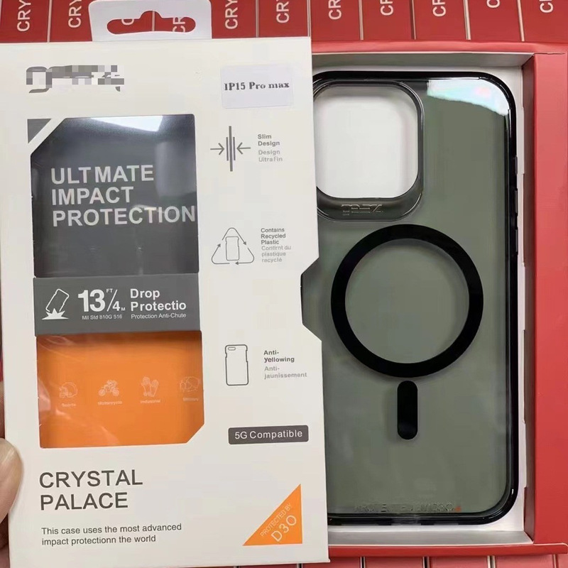 Suitable for Apple 15 Pro Max Phone Case, Gear4 Phone Protective Cover, Anti-Drop, Magnetic, Trendy iPhone