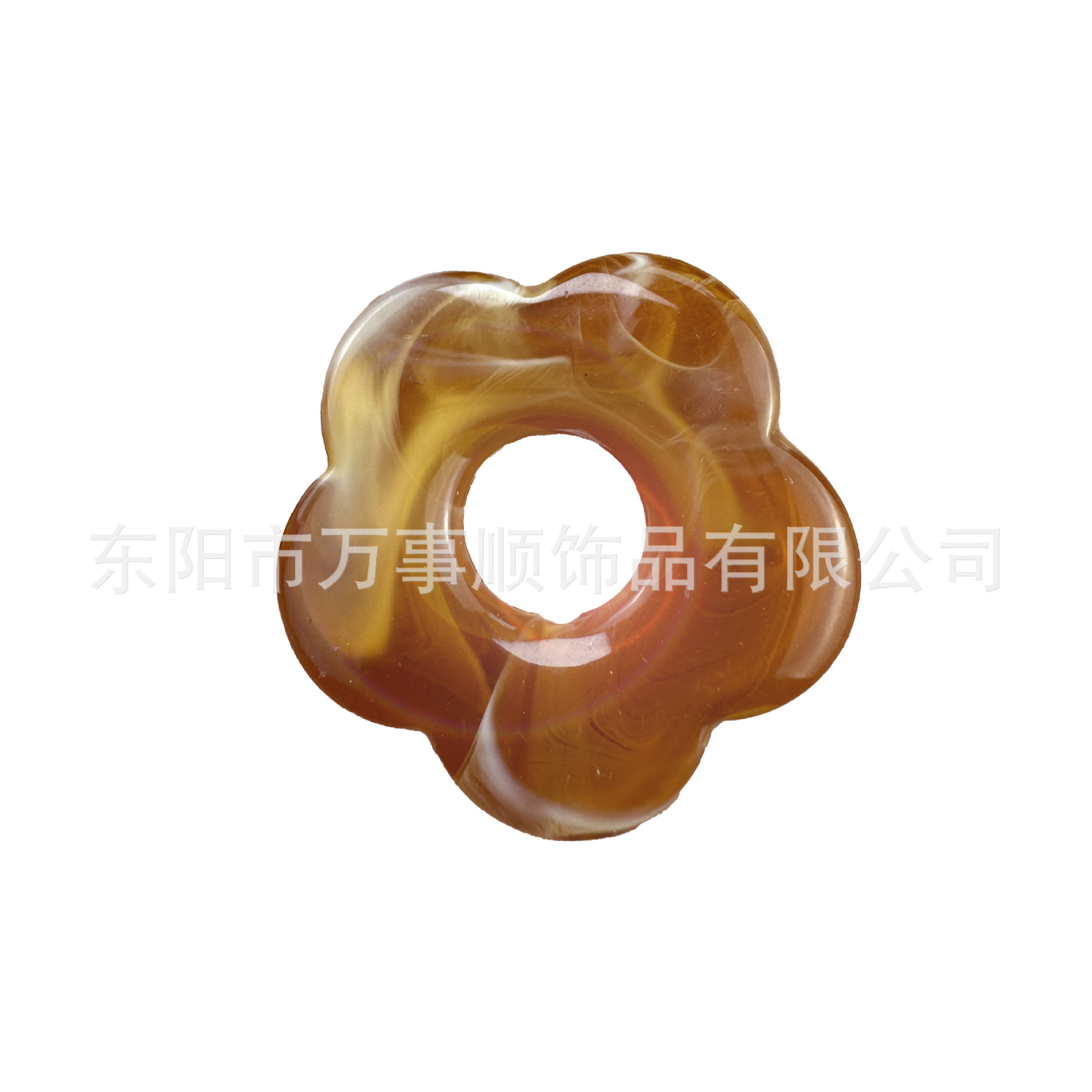 Europeo y americano transfronterizo dedicado a la protección del medio ambiente acrílico flor de cinco pétalos collar de bricolaje pendientes equipaje colgante accesorios de joyería al por mayor