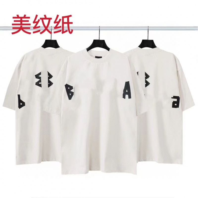高品質クロスボーダーアメリカンスタイル25ss夏新作No.10ユニフォームレタールーズ半袖Tシャツ卸売|undefined