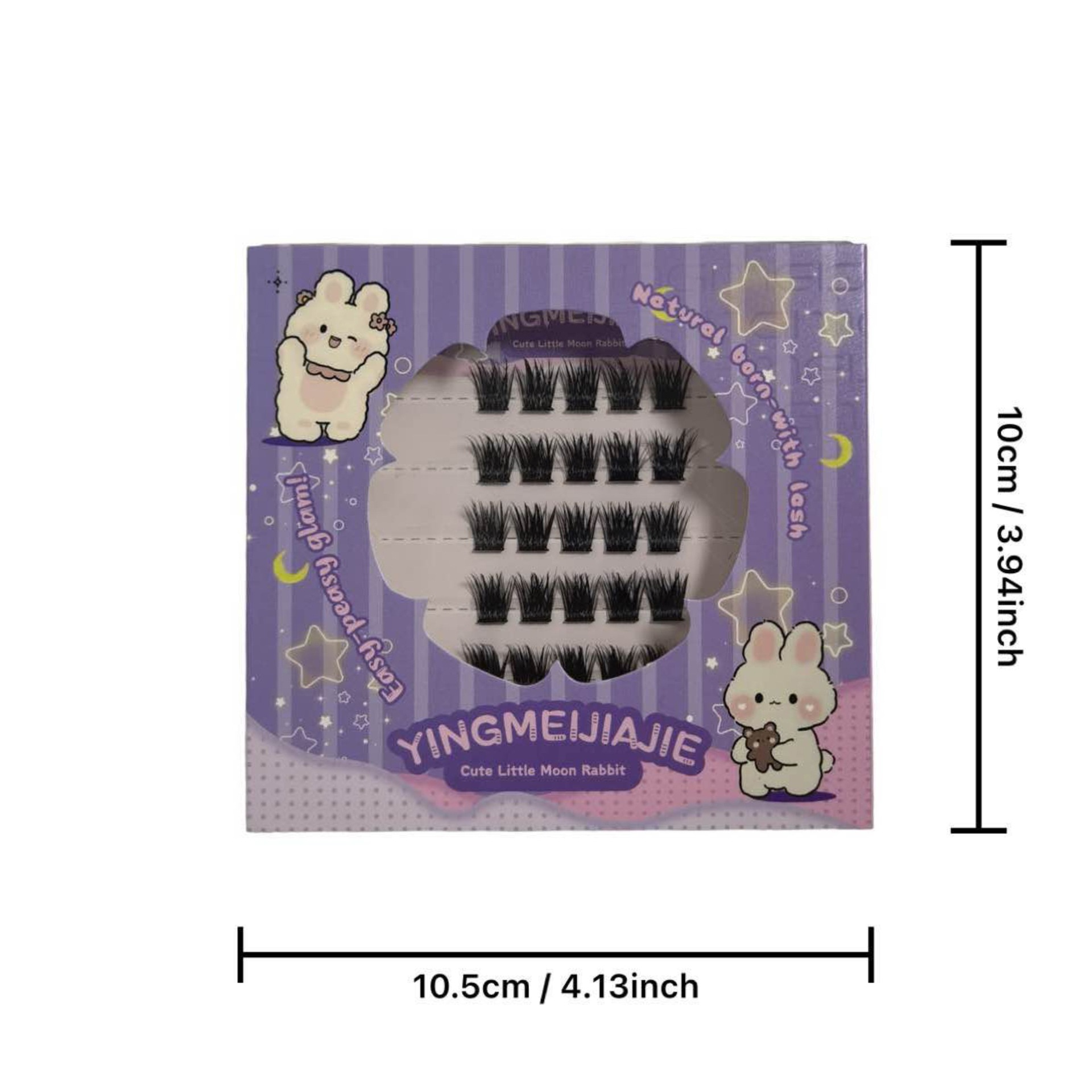 Transfronterizos falsas pestañas caja de regalo empaque pequeño seis filas YF26 pestañas animadas naturales adecuadas para el juego de roles sin pegamento falsas pestañas