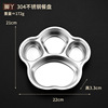 Cartoon children's dinner plate stainless steel for feeding for kindergarten