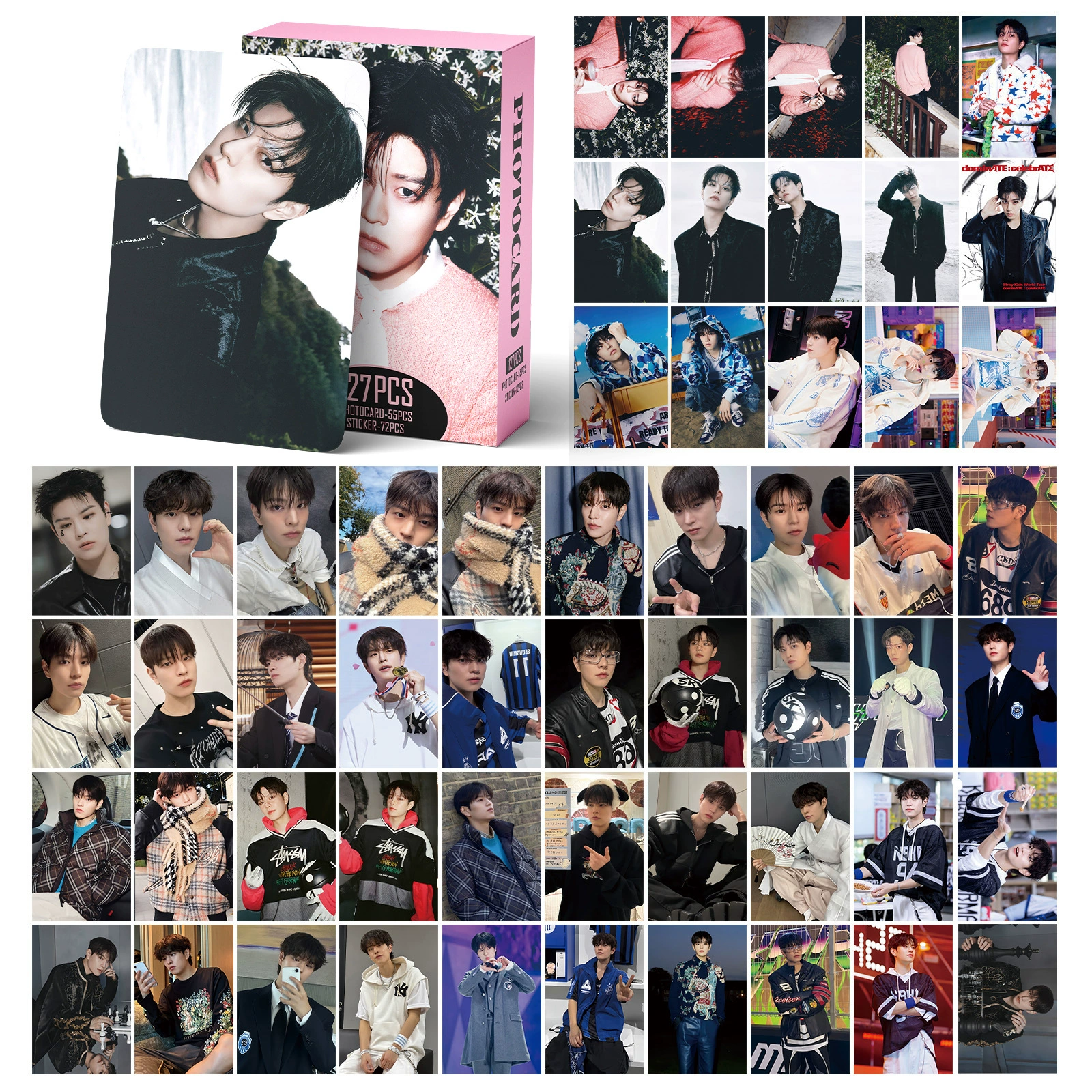 127 Stray Kids DO IT HYUNJIN фотокарта наклейки в наличии