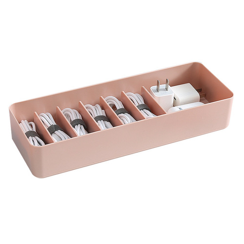 Desk cable organizer dustproof cable management box hub organizer cable tidy box phone charger cable earphone power cord holder