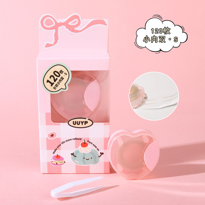 新しい商品の箱の中の二重まぶたはつやつやしています。|undefined
