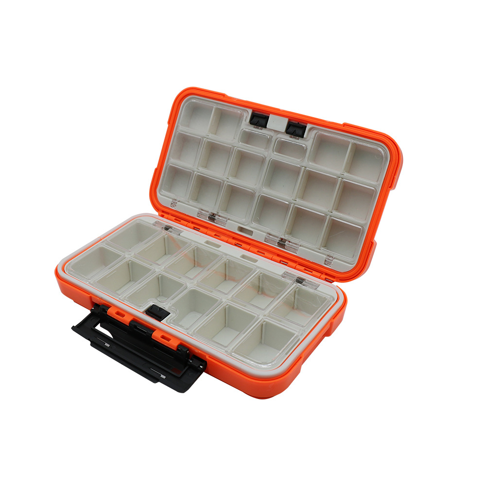 Caja de accesorios de pesca Caja de herramientas Caja portátil de almacenamiento de gancho Caja de cebo de pesca salvaje Caja de accesorios de puerto