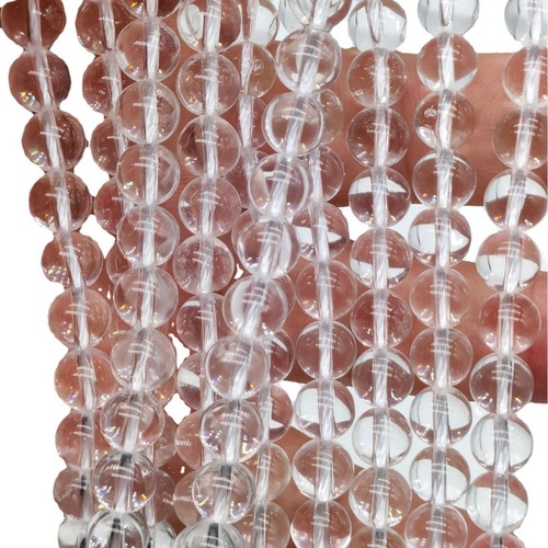 Zhiyue Jewelry White Crystal Bead DIY Bracelet Necklace Accessory Semi-Finished Bead Wholesale Round Beads Factory Direct Sale