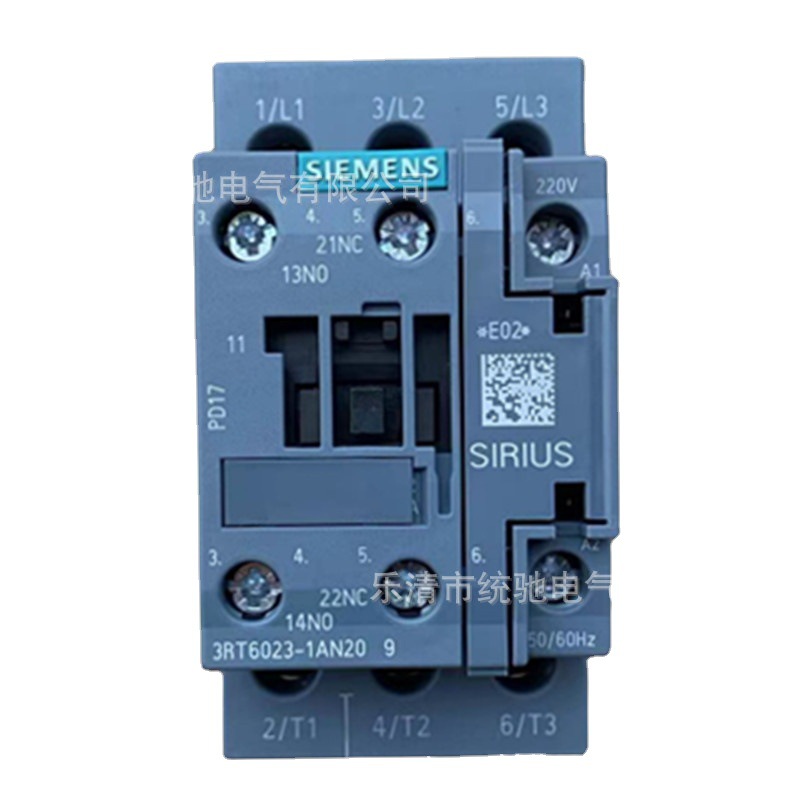SIEMENS/西门子 3RT6023-1AG20/N20接触器 9A AC110V220V 1NO+1NC