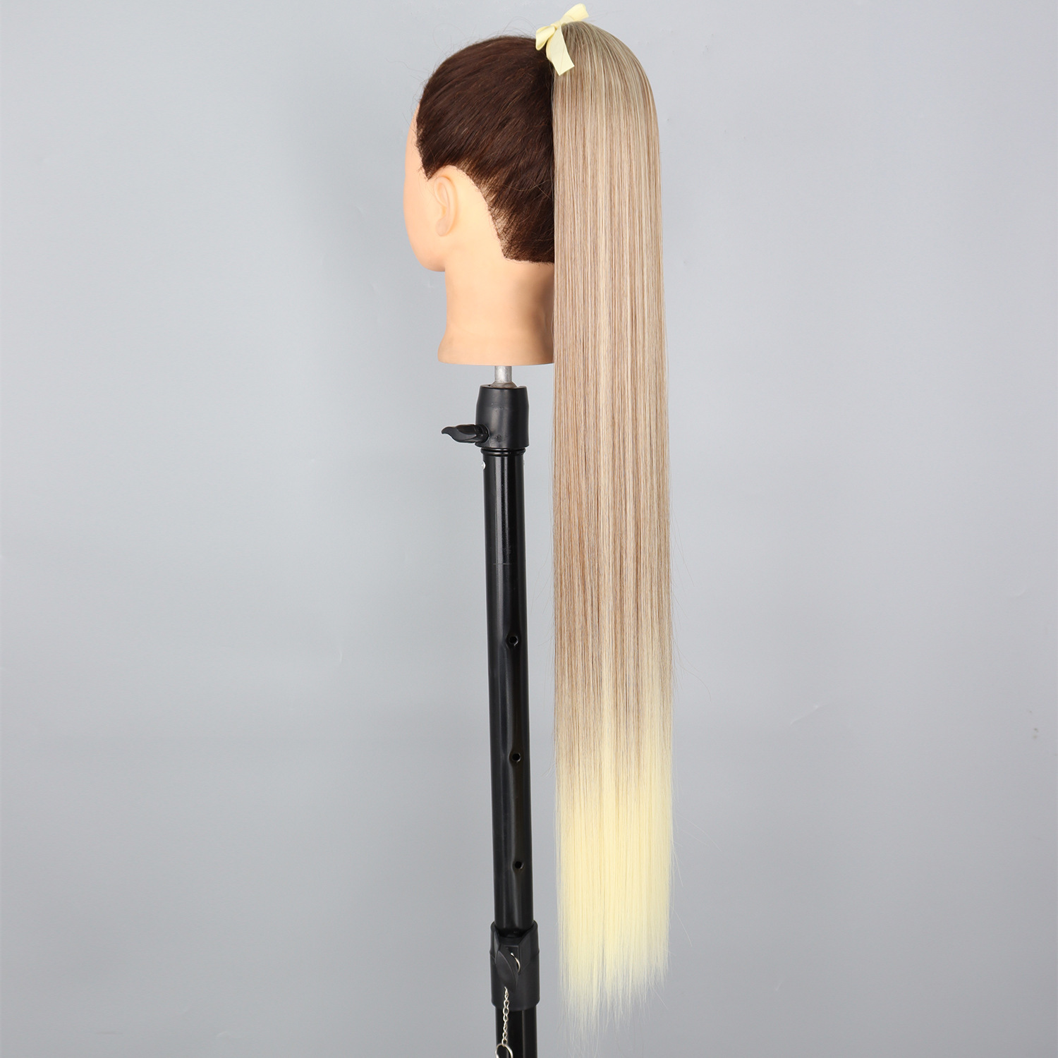 85CM correa de cola de caballo fibra química peluca damas 34 pulgadas extensiones de cabello recto