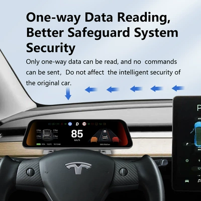 Tesla Model 3/Y üçün 9.66 düym Simsiz Carplay Modifikasiya Paneli