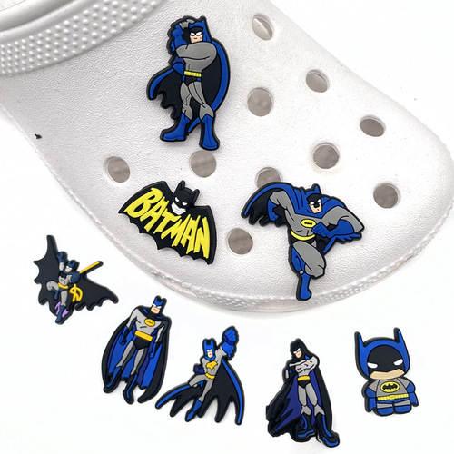 Batman Cartoon Crocs Shoes Flower Shoe Buckle Croc Crocs Garden Shoes Decoration