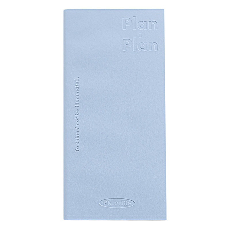 Planwithポータブル日計画本pu圧印表紙スケジュール本学習作業時間計画ノート