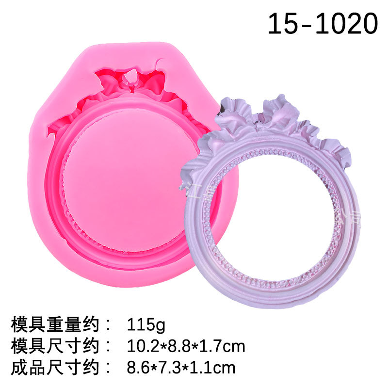 Marco DE FOTOS marco DIY utensilios para hornear Europea creativa alivio marco forma Fondant pastel chocolate decoración molde