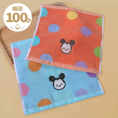 Children's towel small square cotton wholesale wash face towel cotton household absorbent hand wipe baby non-lint