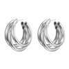 Retro metal brand big earrings, European style