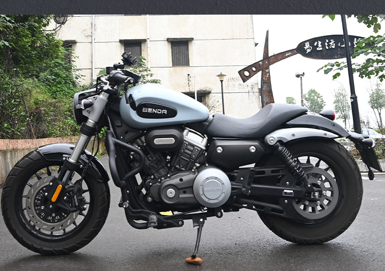 Suitable for Benda Jinjila 300 Motorcycle Anti-Fall Guard Bar, Foldable Backrest, Quick-Release Waterproof Side Bag Rack