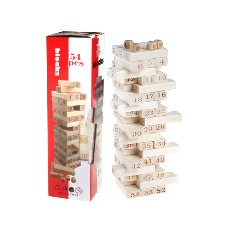 Pila de madera para niños Pila de alto equilibrio Puzzle Pila de madera Pila Pila de madera Dibuja bloques de construcción Balance Juegos de mesa Juguetes