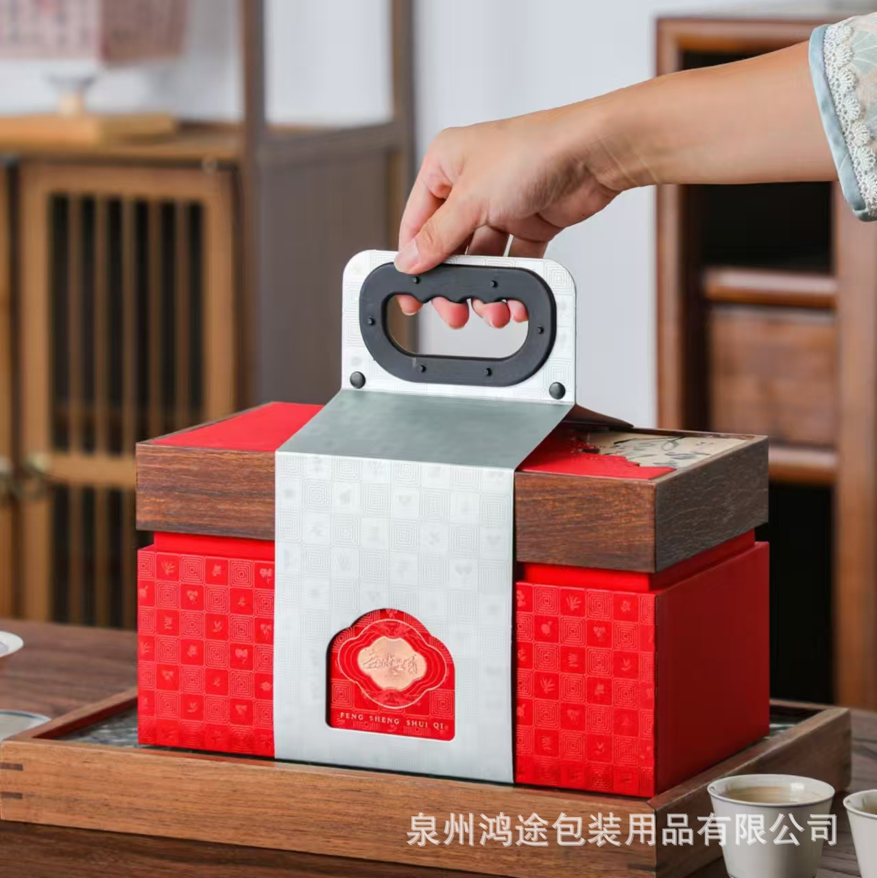 高档散茶桶包装盒半斤装手提式茶叶礼盒空盒福鼎白茶白毫银针普洱