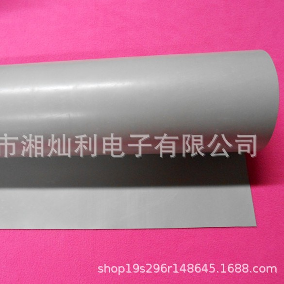 灰色0.3MM硅胶布 非带粘胶的绝缘布 散热导热矽胶布批发300MM宽