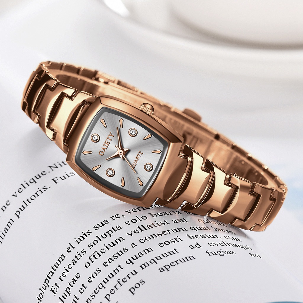 Elegant Solid Color Folding Buckle Quartz Women's Watches display picture 2