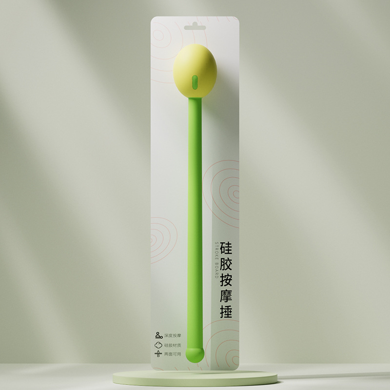 Martillo de masaje martillo meridiano hombro y cuello golpeando palo raqueta de fitness raqueta de meridiano raqueta de silicona cuidado de la salud espalda golpeando artefacto