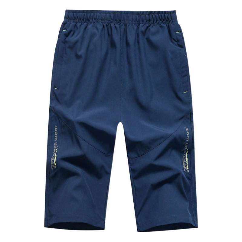 Мужские Шорты Летние Повседневные Спортивные укороченные брюки пляжные быстросохнущие брюки мужские брюки из ледяного шелка свободные брюки мужские