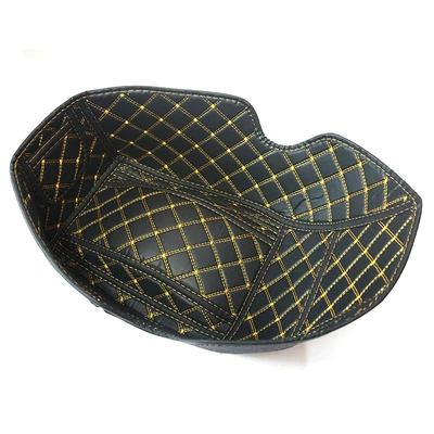 Bucket Mat Waterproof, Motorcycle cushion - black-nvx155aerox-v1-black-gold-thread