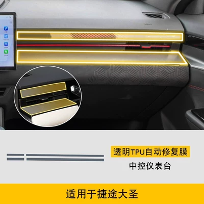 Jetour Dasheng Center Console Gear Shift: Car interior film - 22-24-jietu-dasheng-central-control-instrument-panel