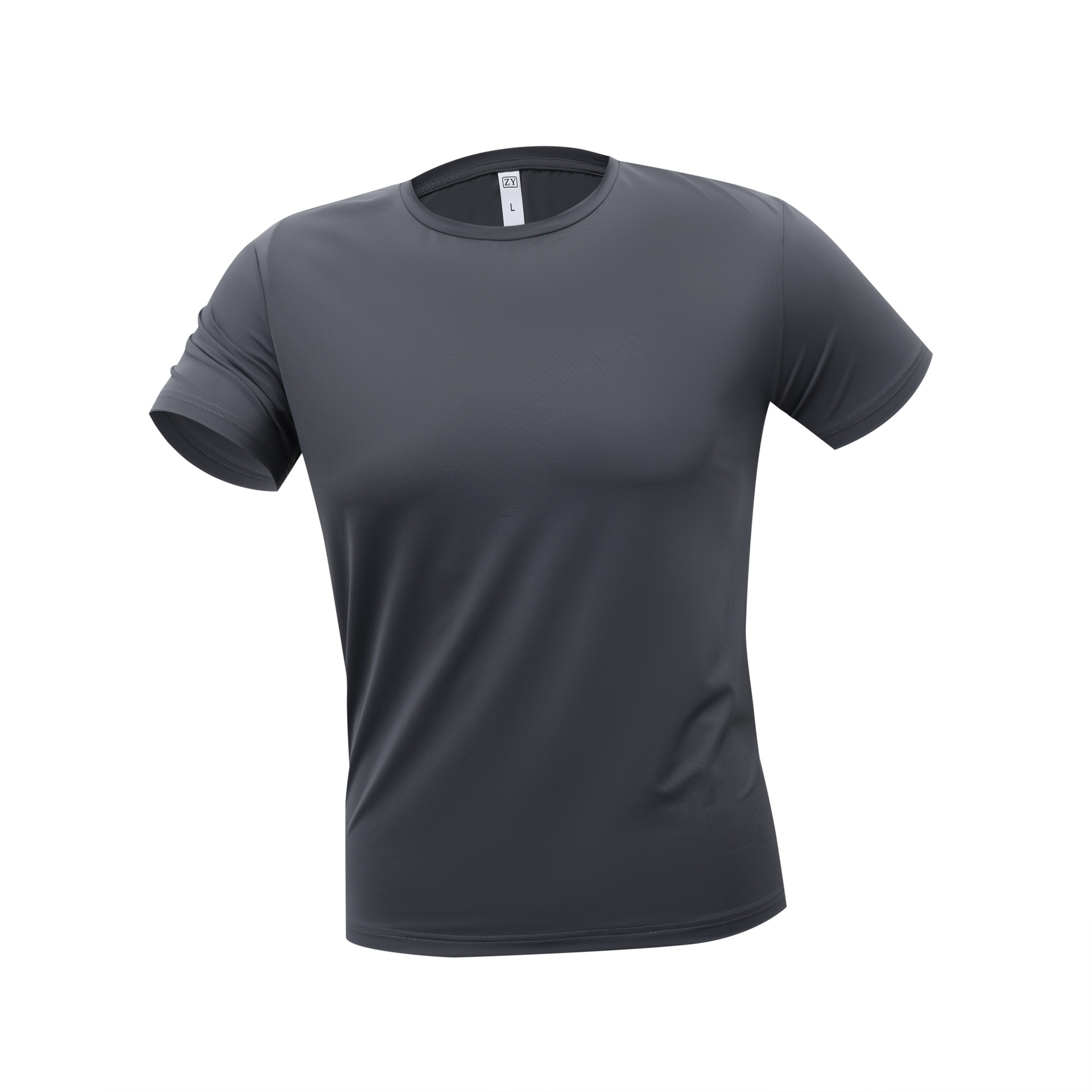 Deportes de alta gama protector solar sudor de manga corta de verano camiseta de seda de hielo ropa de trabajo deportiva de secado rápido camiseta de cuello redondo personalizada