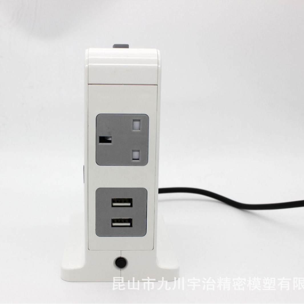 Enchufe multifunción USB vertical, enchufe de línea de banda automática para el hogar, placa de enchufe con cable, venta directa de fábrica de comercio exterior