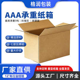 格润源头厂家重型设备专用纸箱超硬纸箱出口物流7层特硬大纸箱