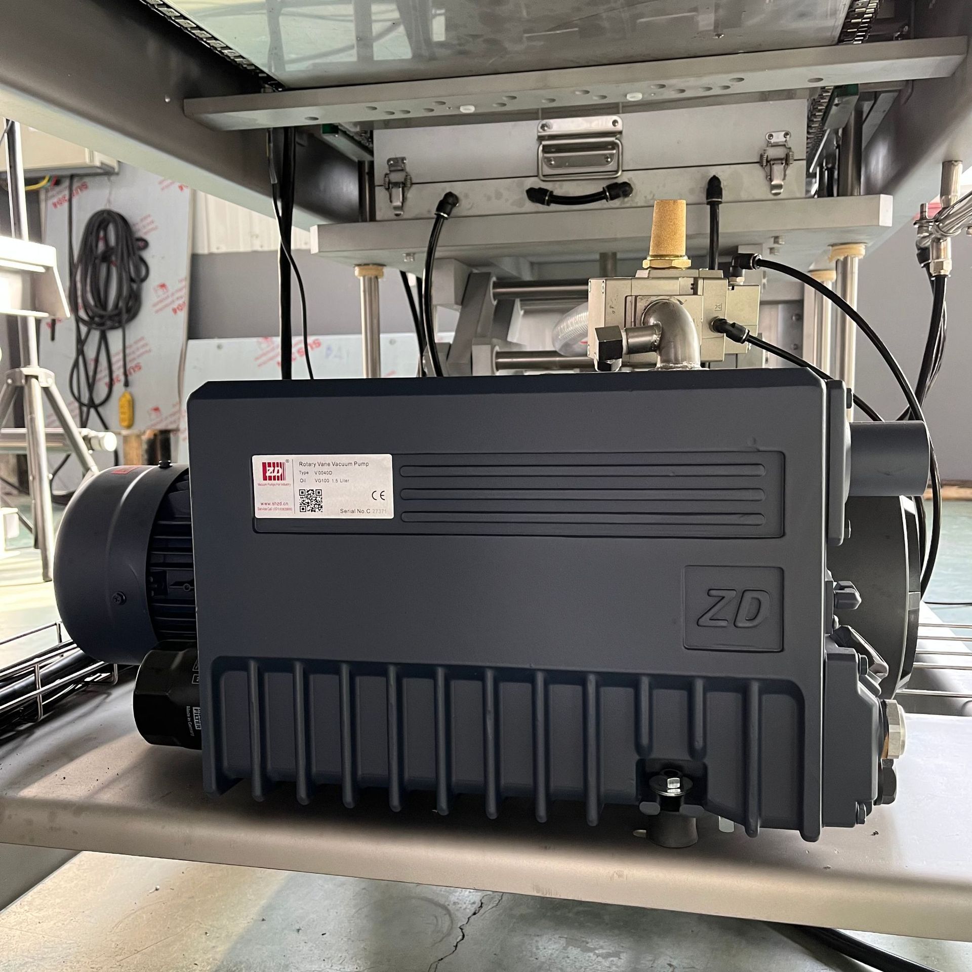 ZD众德单级油式旋片真空泵100/200雕刻机用油泵印刷机气泵