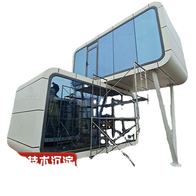 Cápsula espacial móvil Sunshine House New Life de doble capa de vidrio insonorizada alojamiento individual cabina paisajística B & B cabina