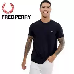 FP Wheat Ear New Summer Embroidered T-Shirt Loose Casual Men's Crew Neck Short Sleeve Base Layer