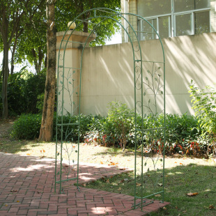 Wrought Iron Arch Garden Flower Rack European-style Courtyard Old Outdoor Terrace Grape Rose Rose Clematis Climbing Rack