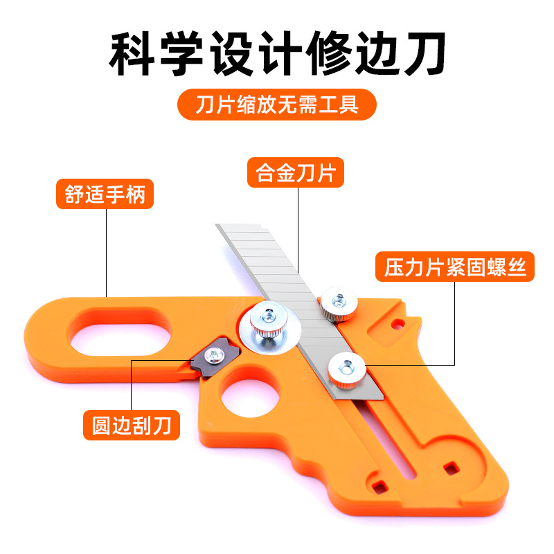Cuchillo de corte de banda de borde de carpintería Herramienta de desbarbado de biselado de corte de borde