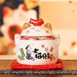 招财猫;陶瓷工艺品;汽车摆件