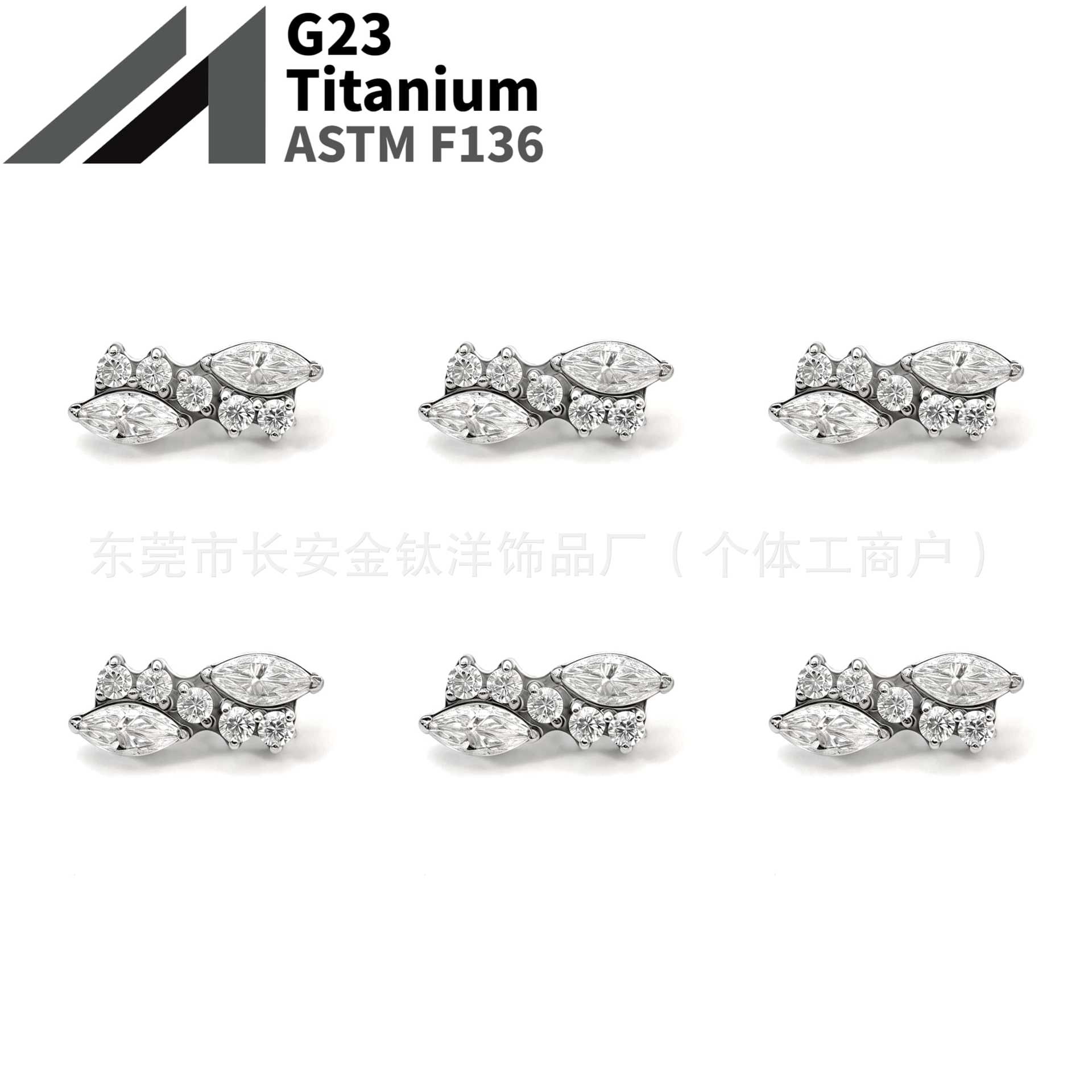 16G labret stud size and finish detail