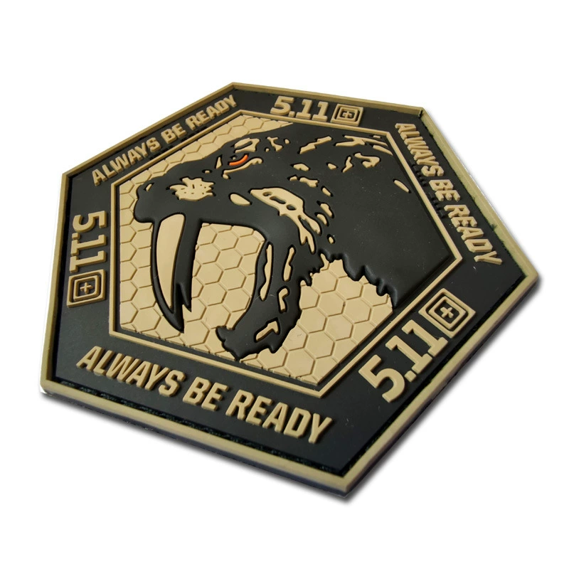 Tactics badge PVC, rubber patch, glue, 3D