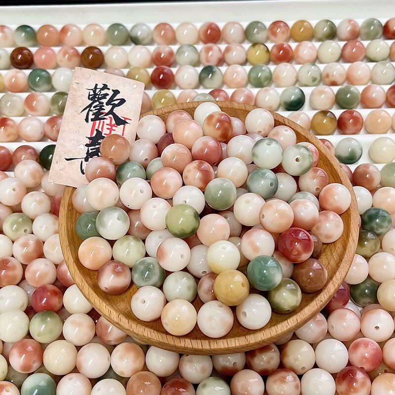Natural Flower-Patterned Bodhi Seed Beads DIY Prayer Beads Buddhist Beads High-Polish Accessories Wholesale