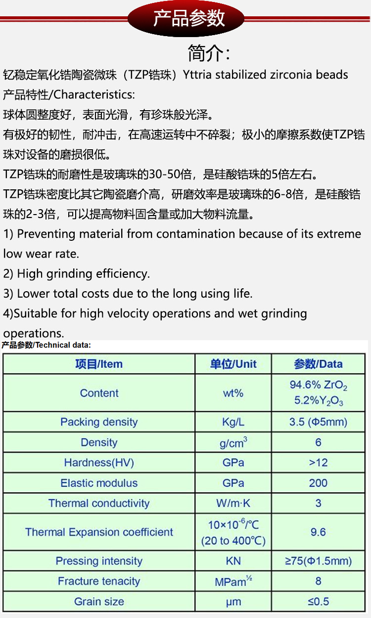氧化锆研磨球