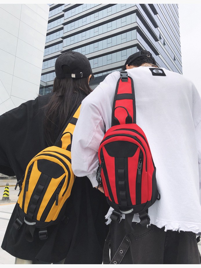 2025 nuevo comercio exterior al aire libre doble uso mochila de moda multifuncional mochila de trampolín oblicuo mochila de trampolín oblicuo