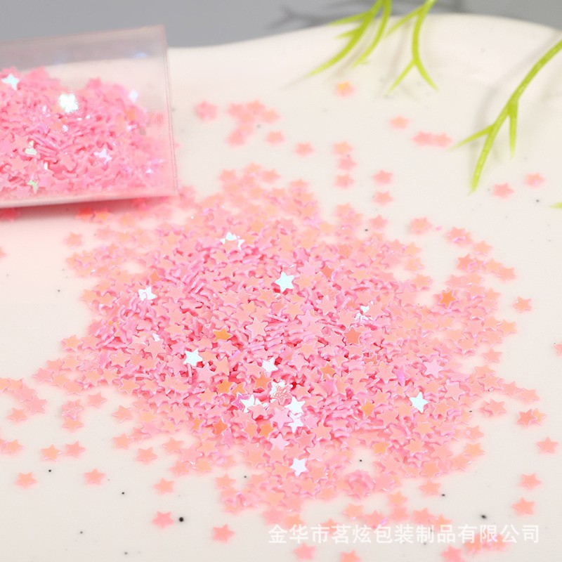 복숭아 핑크 다섯개 별