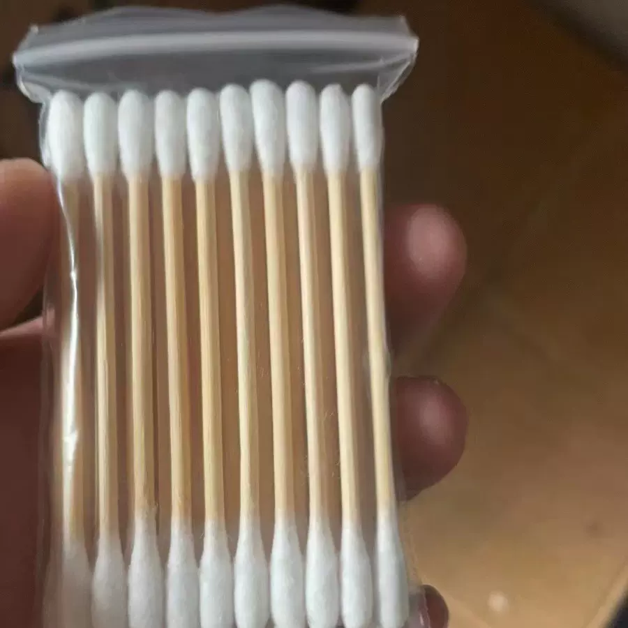 30支袋装棉签一次性双头卫生清洁棉棒家用化妆棒卸妆掏耳朵有机棉