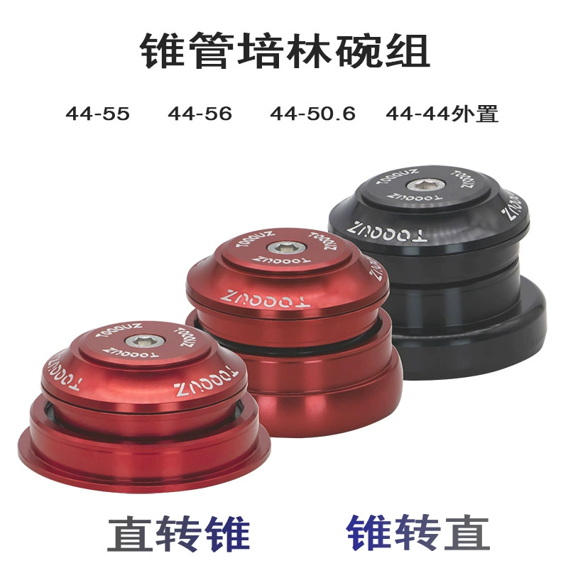 Велосипедная гарнитура, передняя чаша, коническая трубка для горного велосипеда, смеситель с прямой трубкой, комплект подшипников для шоссейного велосипеда 55 56