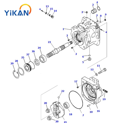 Hydraulic Pump Transmission – Ötürücü vallar