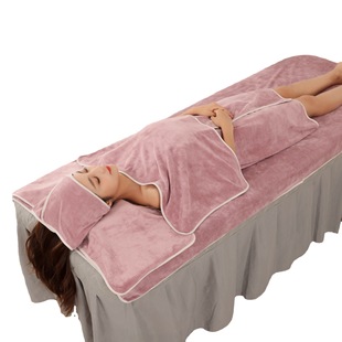 Manufacturer Wholesale Beauty Salon Spa Cover Towel Health Center Club Massage Cover Customer Embroidered Cover Body Towel Logo