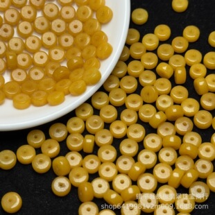 ����S��ɫ6&times;4mmֱ��Ͱ�����l diy��ʯ�Ʒ��������Ƭ��P��